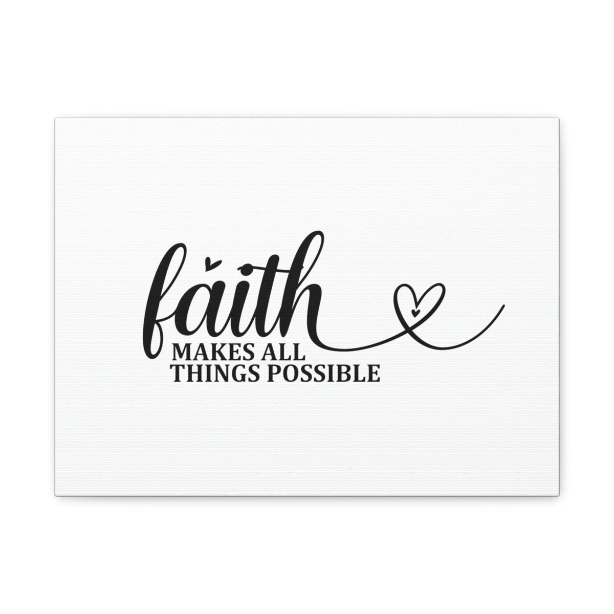 Scripture Walls Makes All Things Possible Matthew 19:26 Heart Christian Wall Art Bible Verse Print Ready to Hang Unframed-Express Your Love Gifts