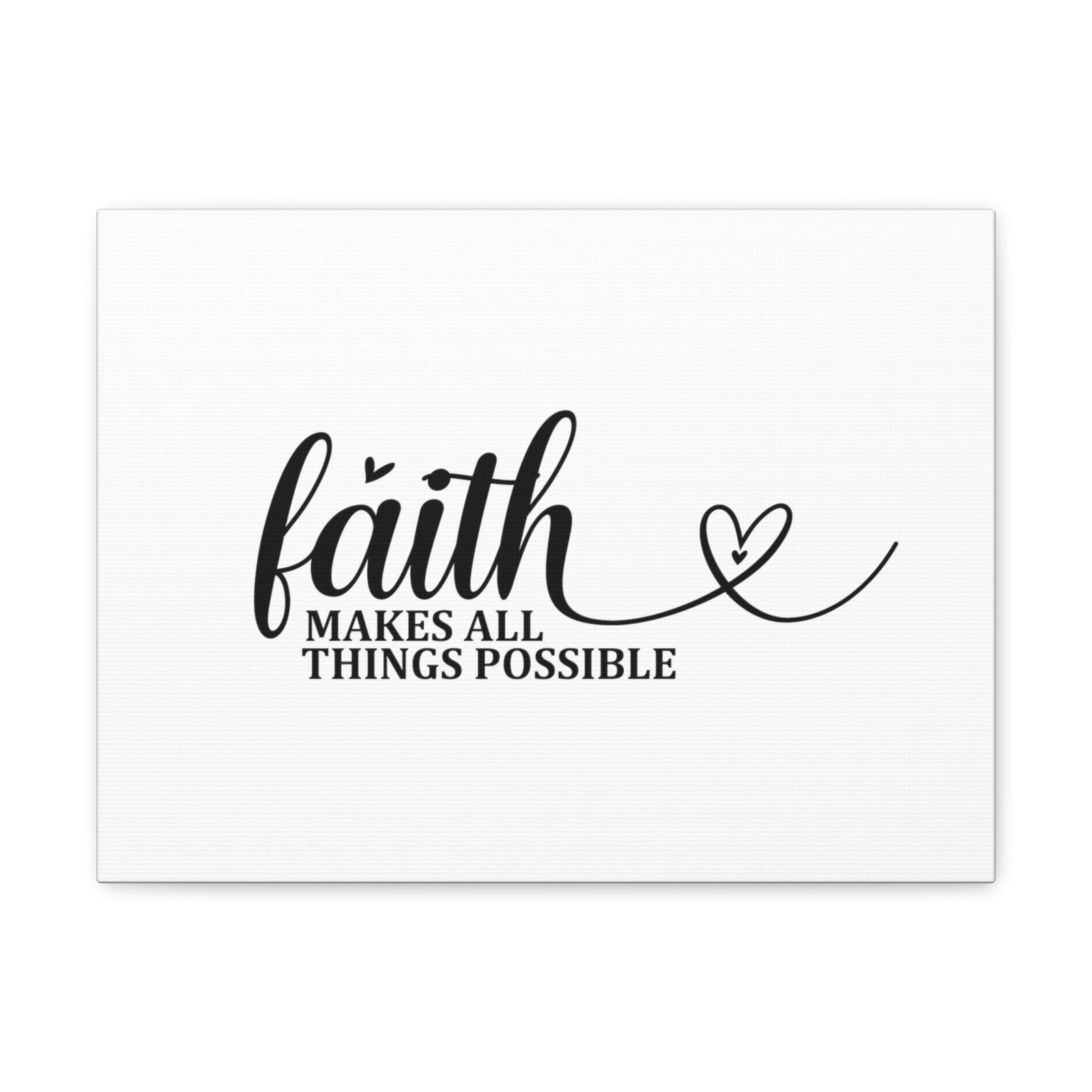 Scripture Walls Makes All Things Possible Matthew 19:26 Heart Christian Wall Art Bible Verse Print Ready to Hang Unframed-Express Your Love Gifts