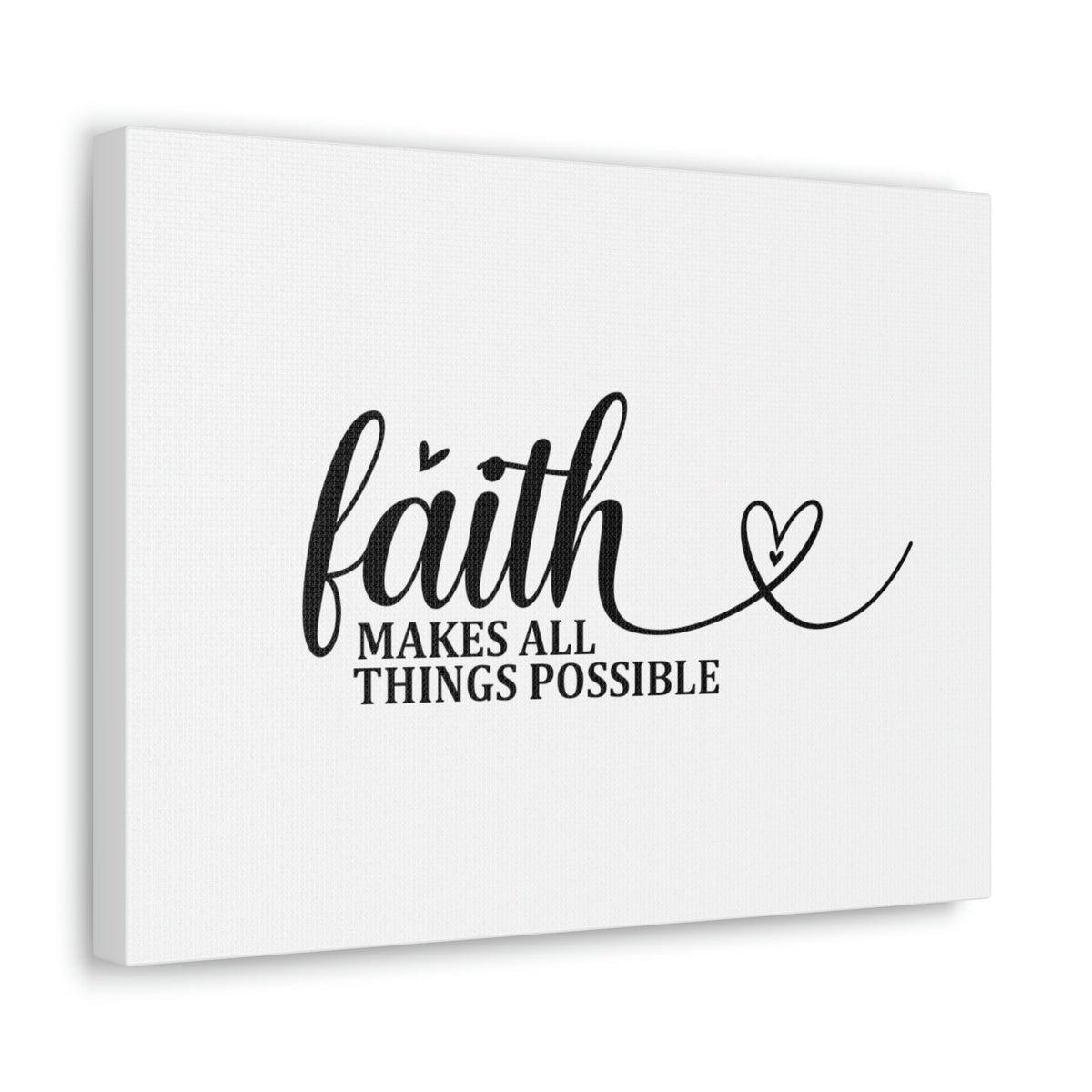 Scripture Walls Makes All Things Possible Matthew 19:26 Heart Christian Wall Art Bible Verse Print Ready to Hang Unframed-Express Your Love Gifts