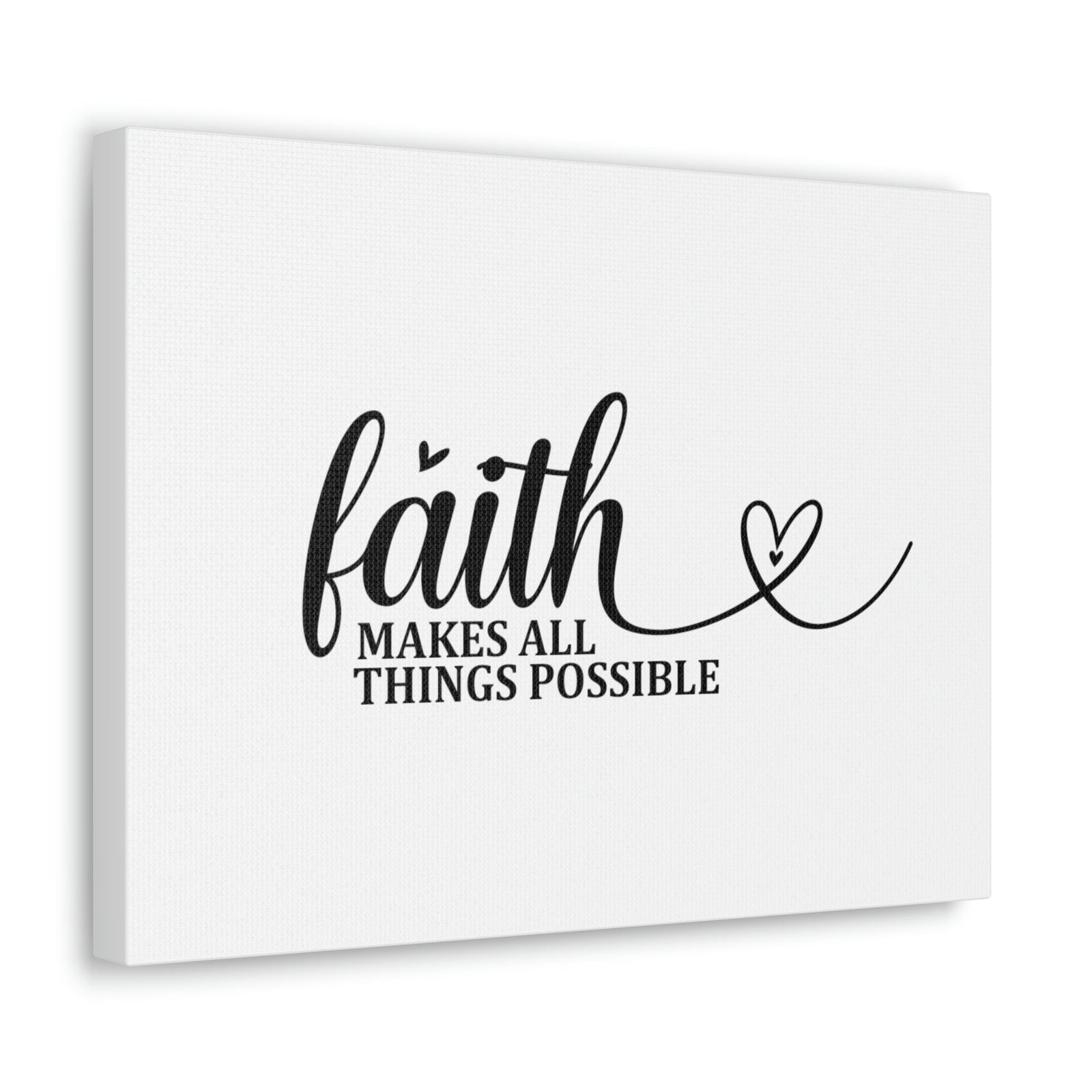 Scripture Walls Makes All Things Possible Matthew 19:26 Heart Christian Wall Art Bible Verse Print Ready to Hang Unframed-Express Your Love Gifts