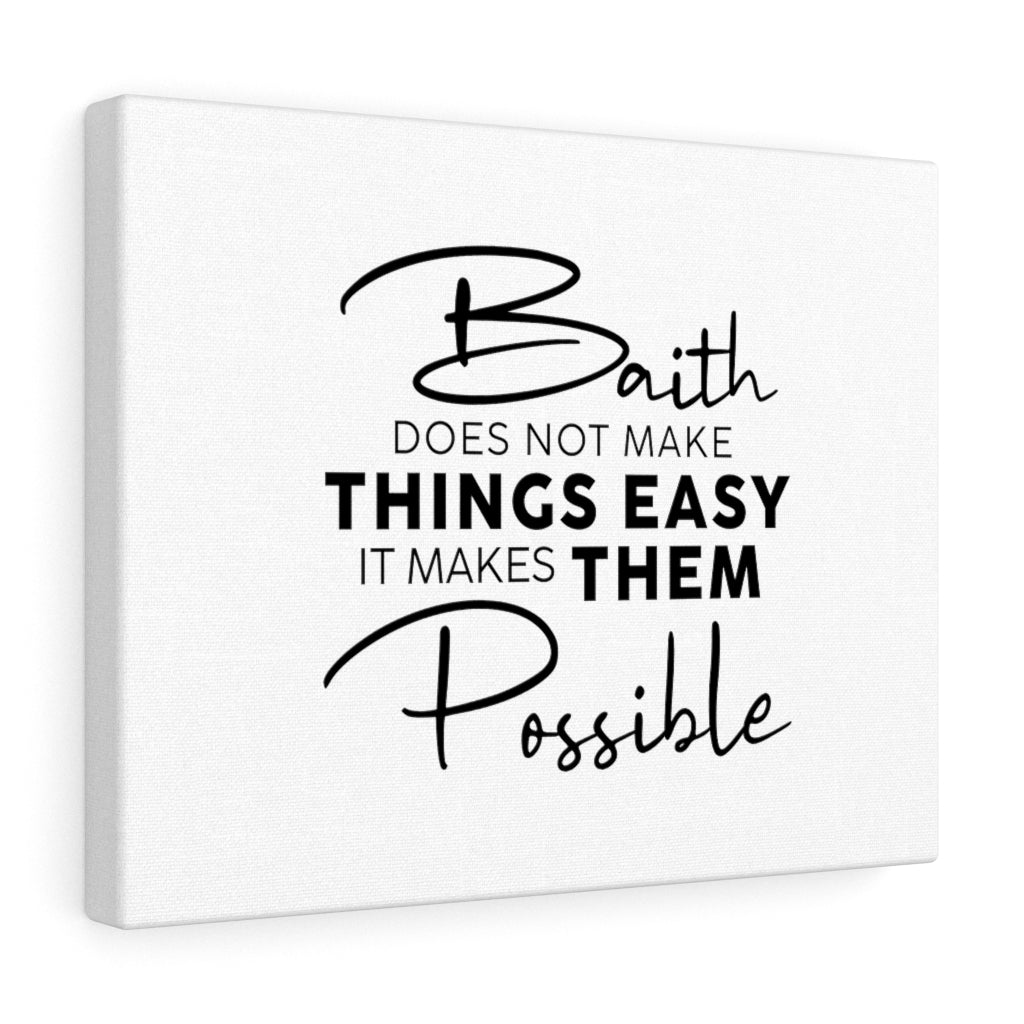 Scripture Walls Makes Them Possible Bible Verse Canvas Christian Wall Art Ready to Hang Unframed-Express Your Love Gifts