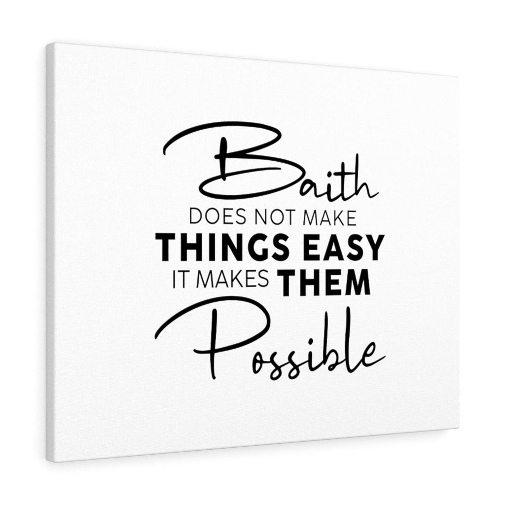 Scripture Walls Makes Them Possible Bible Verse Canvas Christian Wall Art Ready to Hang Unframed-Express Your Love Gifts