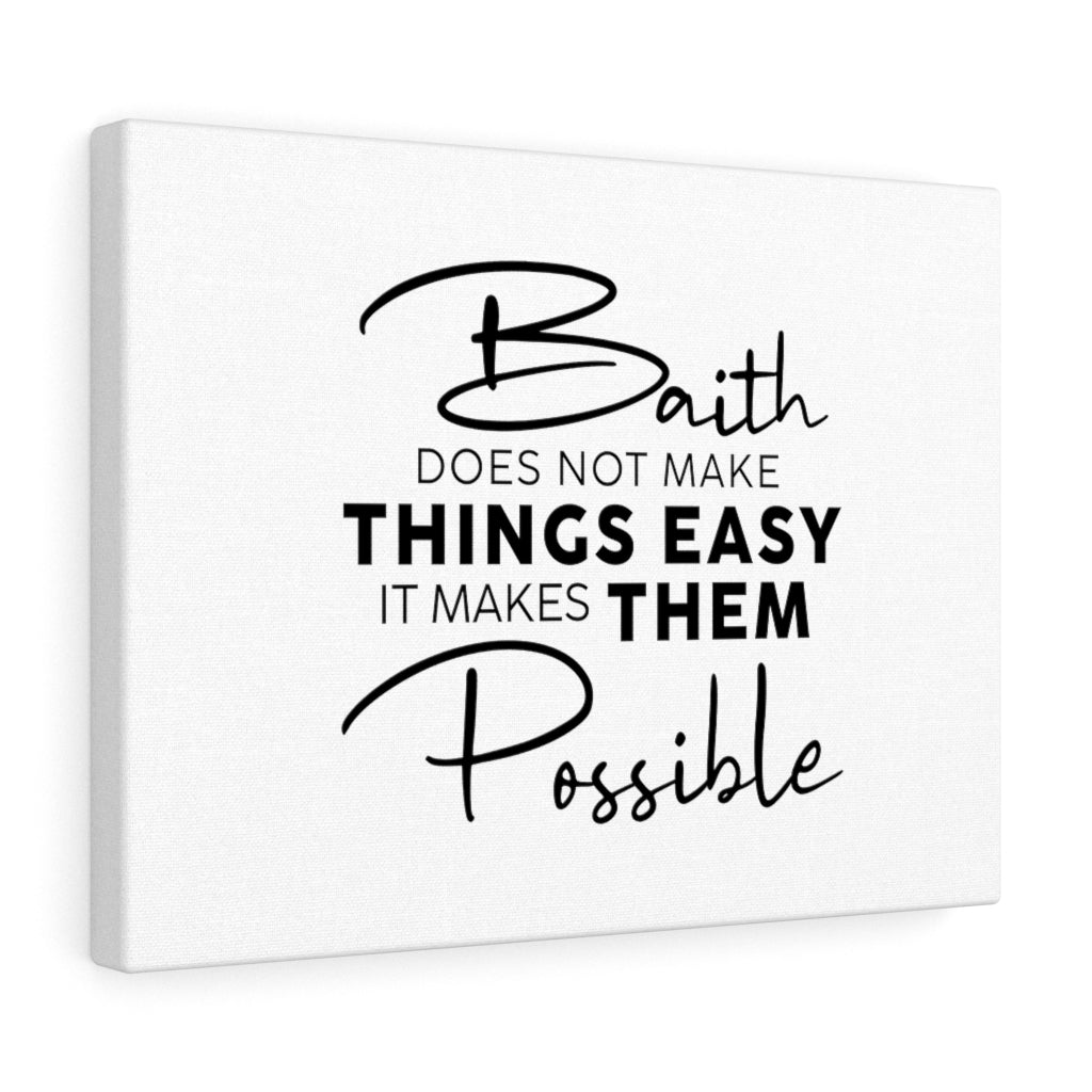 Scripture Walls Makes Them Possible Bible Verse Canvas Christian Wall Art Ready to Hang Unframed-Express Your Love Gifts