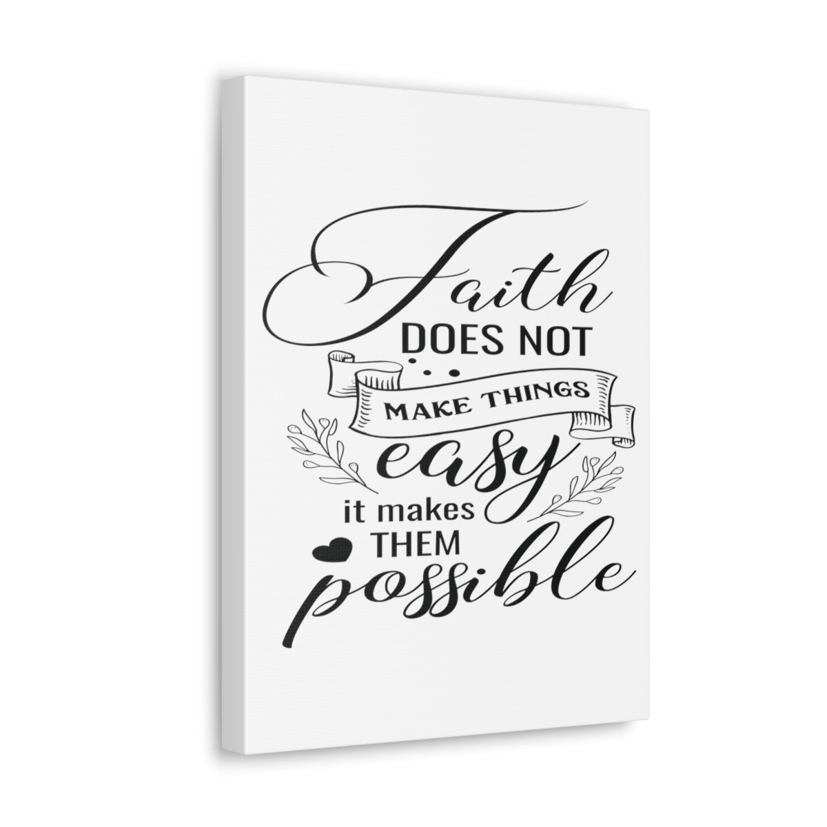 Scripture Walls Makes Them Possible Luke 1:37 Christian Wall Art Print Ready to Hang Unframed-Express Your Love Gifts