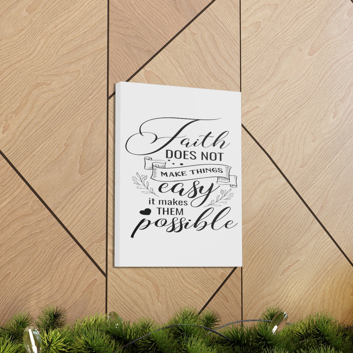 Scripture Walls Makes Them Possible Luke 1:37 Christian Wall Art Print Ready to Hang Unframed-Express Your Love Gifts