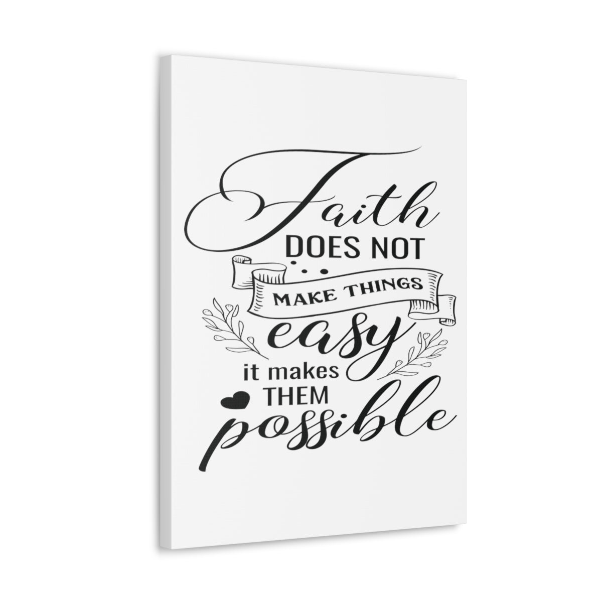 Scripture Walls Makes Them Possible Luke 1:37 Christian Wall Art Print Ready to Hang Unframed-Express Your Love Gifts