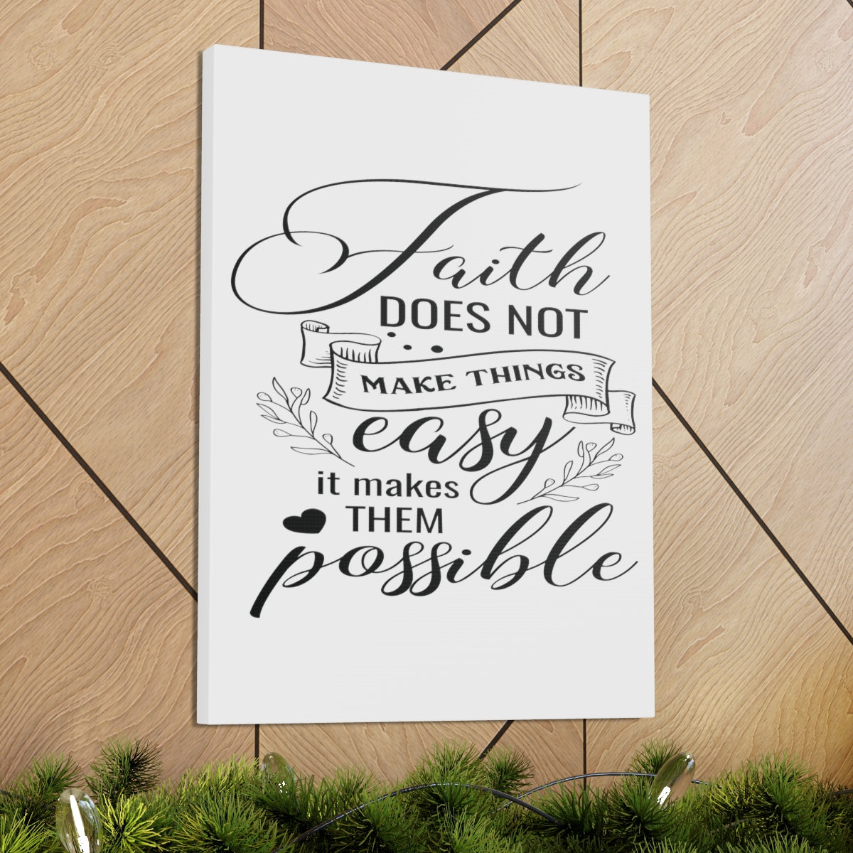Scripture Walls Makes Them Possible Luke 1:37 Christian Wall Art Print Ready to Hang Unframed-Express Your Love Gifts
