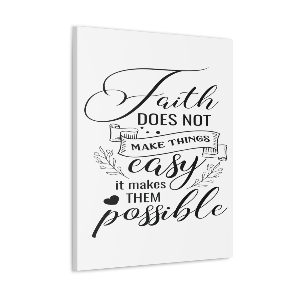 Scripture Walls Makes Them Possible Luke 1:37 Christian Wall Art Print Ready to Hang Unframed-Express Your Love Gifts