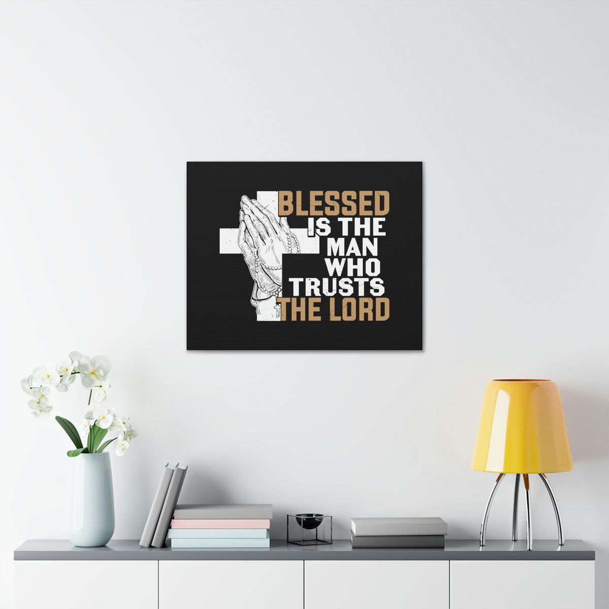 Scripture Walls Man Who Trusts The Lord Jeremiah 17:7 Christian Wall Art Bible Verse Print Ready to Hang Unframed-Express Your Love Gifts
