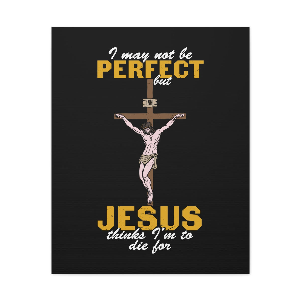 Scripture Walls May Not Be Perfect Romans 10:9 Christian Wall Art Bible Verse Print Ready to Hang Unframed-Express Your Love Gifts