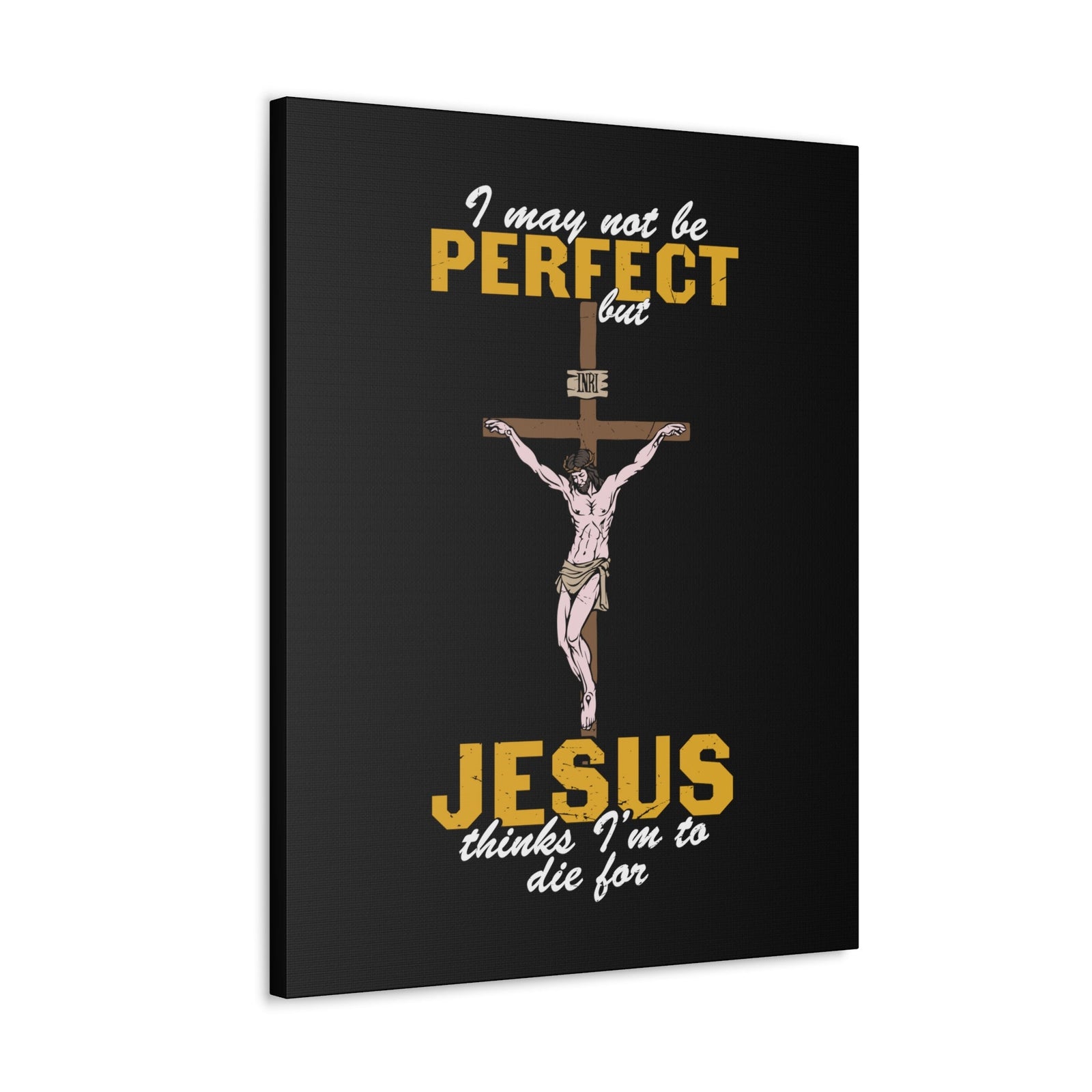 Scripture Walls May Not Be Perfect Romans 10:9 Christian Wall Art Bible Verse Print Ready to Hang Unframed-Express Your Love Gifts