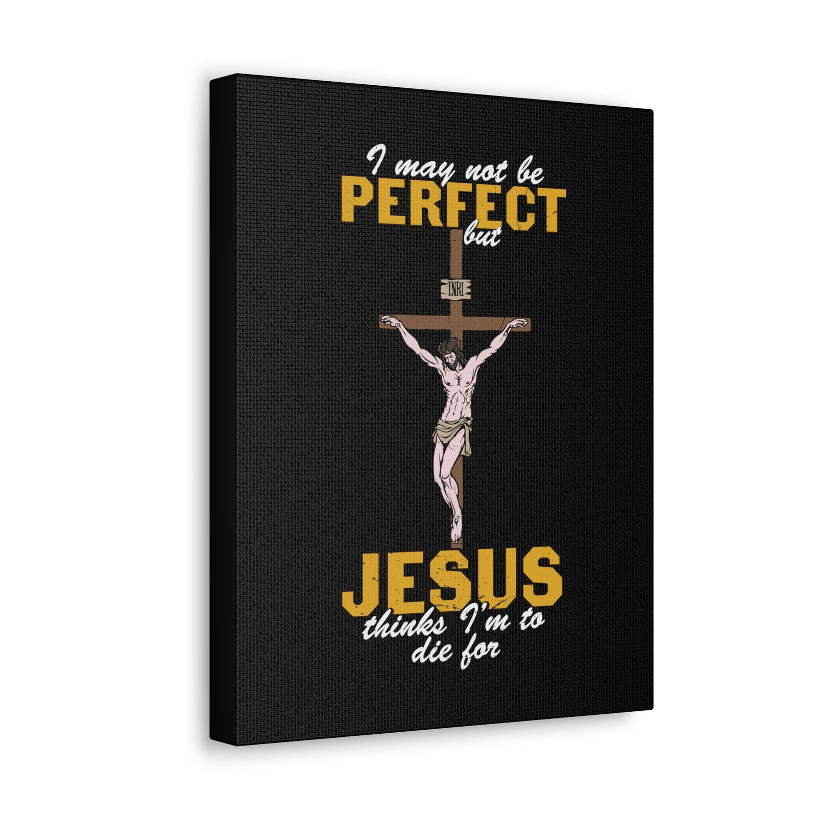 Scripture Walls May Not Be Perfect Romans 10:9 Christian Wall Art Bible Verse Print Ready to Hang Unframed-Express Your Love Gifts