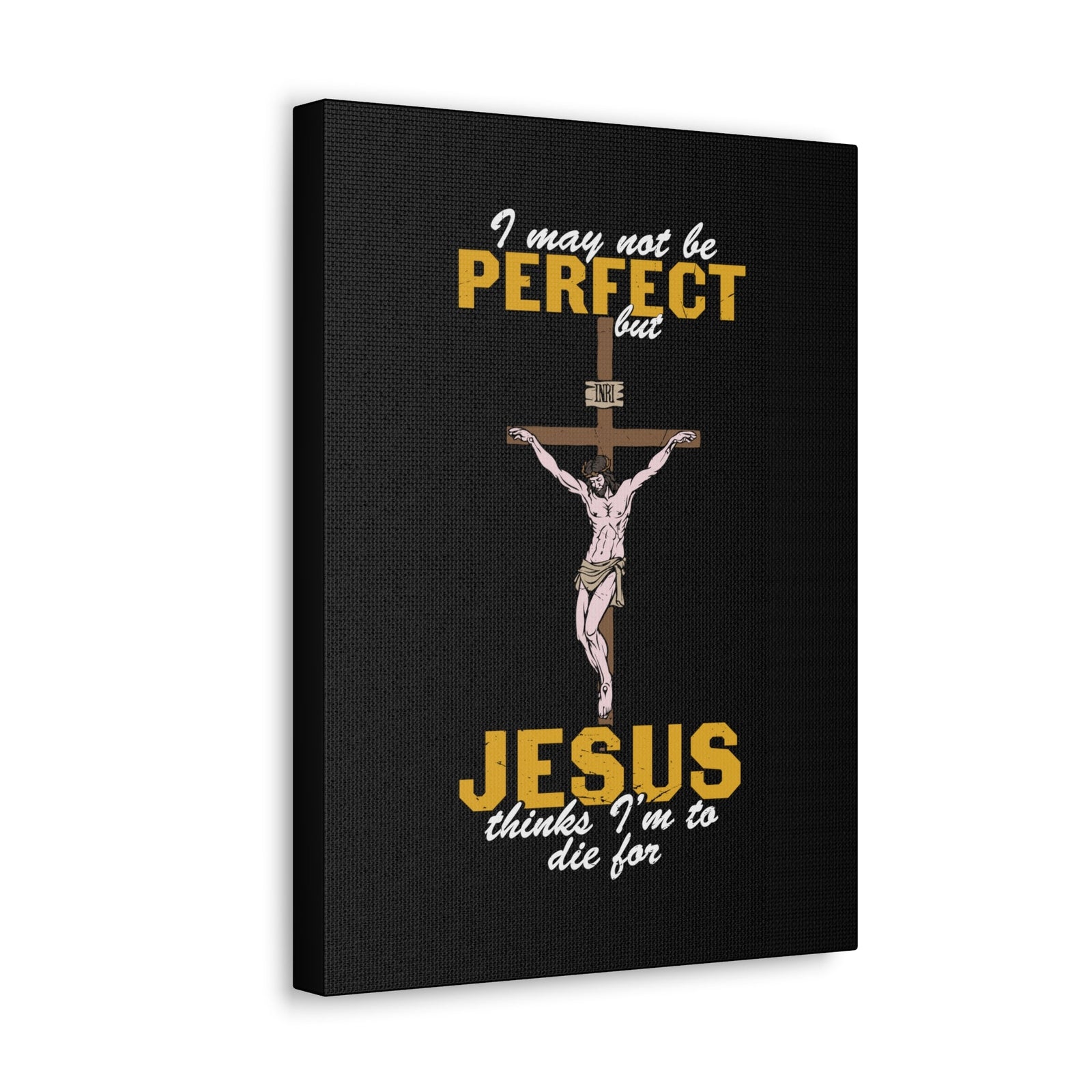 Scripture Walls May Not Be Perfect Romans 10:9 Christian Wall Art Bible Verse Print Ready to Hang Unframed-Express Your Love Gifts
