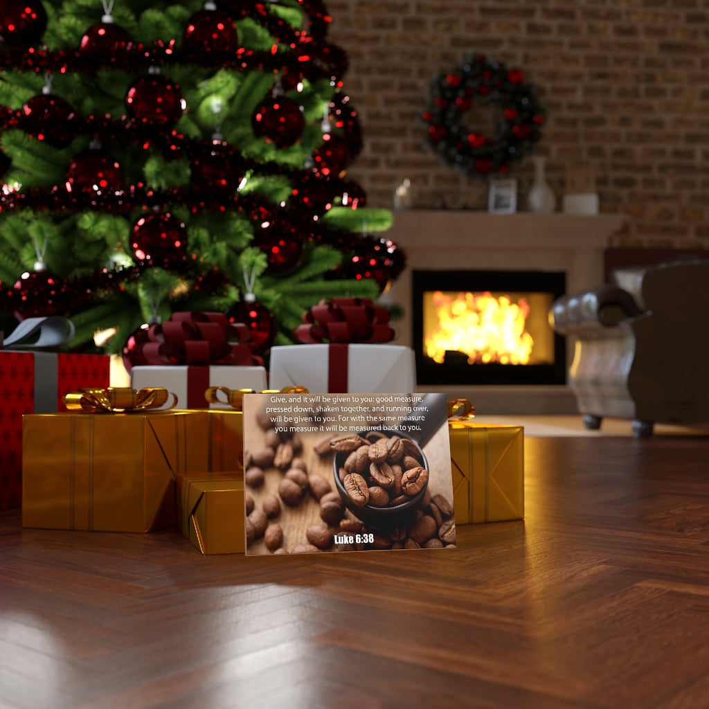 Scripture Walls Measure Luke 6:38 Bible Verse Canvas Christian Wall Art Ready to Hang Unframed-Express Your Love Gifts