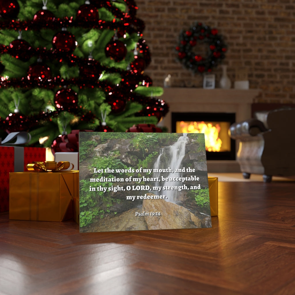 Scripture Walls Meditation Of My Heart Psalm 19:14 Bible Verse Canvas Christian Wall Art Ready to Hang Unframed-Express Your Love Gifts