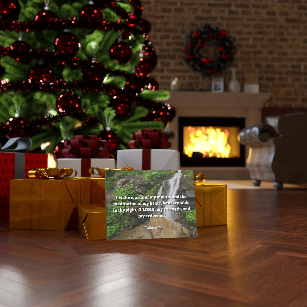 Scripture Walls Meditation Of My Heart Psalm 19:14 Bible Verse Canvas Christian Wall Art Ready to Hang Unframed-Express Your Love Gifts