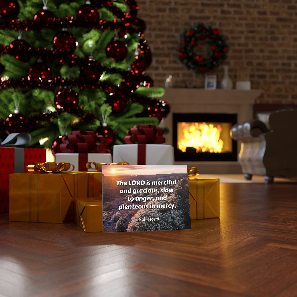 Scripture Walls Merciful And Gracious Psalm 103:8 Bible Verse Canvas Christian Wall Art Ready to Hang Unframed-Express Your Love Gifts