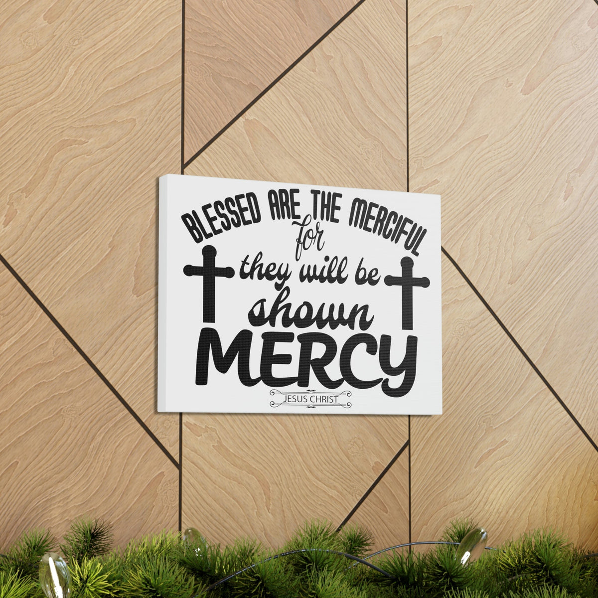 Scripture Walls Merciful Matthew 5:7 Christian Wall Art Print Ready to Hang Unframed-Express Your Love Gifts