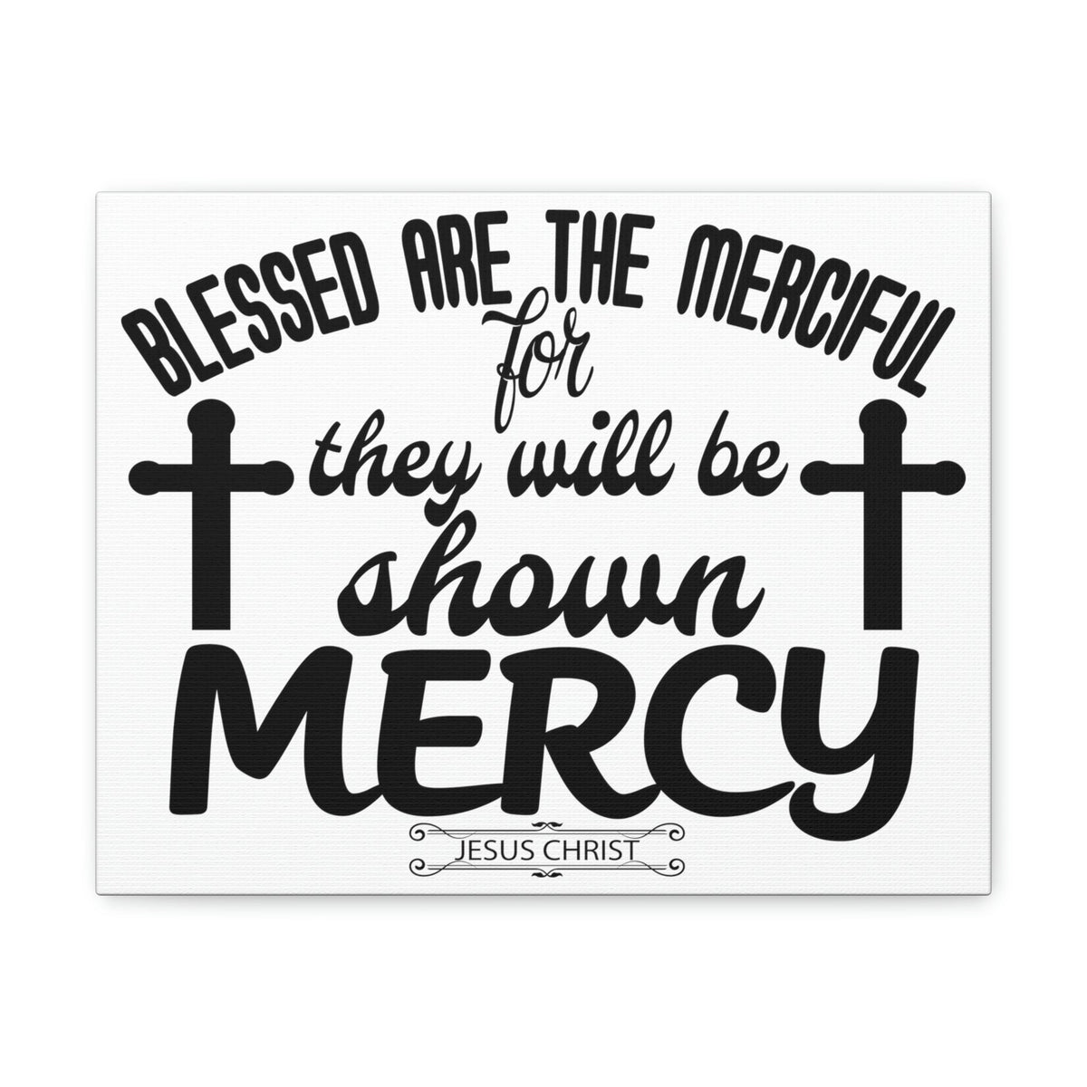 Scripture Walls Merciful Matthew 5:7 Christian Wall Art Print Ready to Hang Unframed-Express Your Love Gifts
