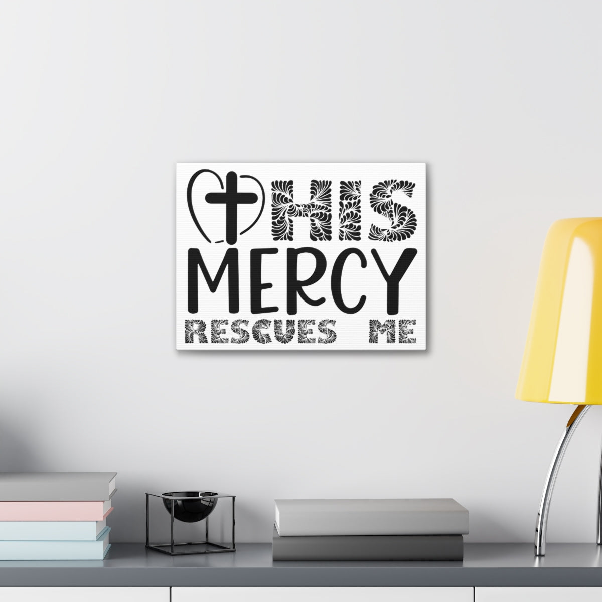 Scripture Walls Mercy Rescues Me 2 Timothy 4:18 Christian Wall Art Print Ready to Hang Unframed-Express Your Love Gifts
