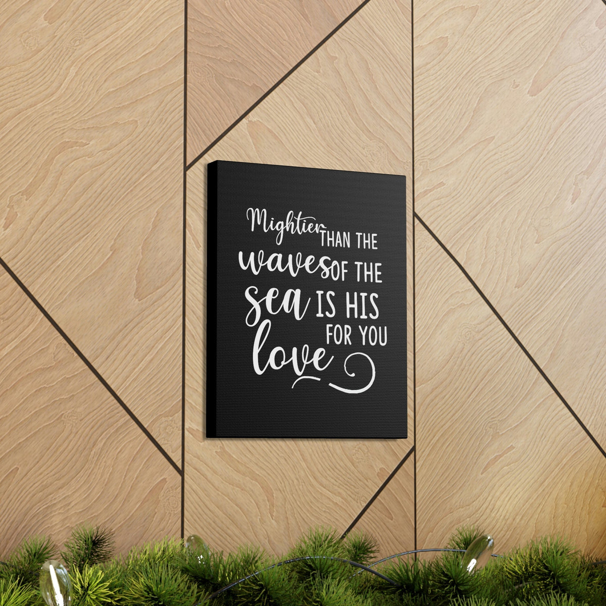 Scripture Walls Mightier Than The Waves Of The Sea Psalm 93:4 Christian Wall Art Bible Verse Print Ready to Hang Unframed-Express Your Love Gifts