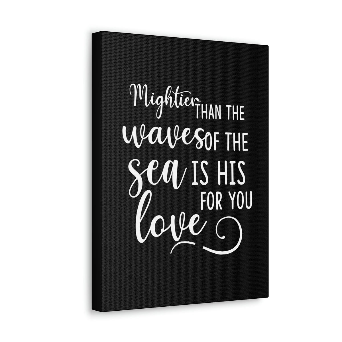 Scripture Walls Mightier Than The Waves Of The Sea Psalm 93:4 Christian Wall Art Bible Verse Print Ready to Hang Unframed-Express Your Love Gifts