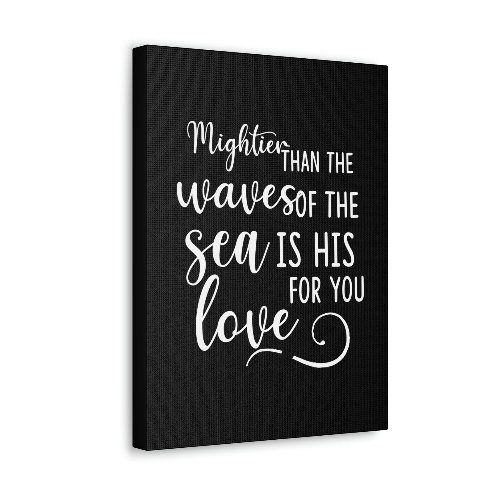 Scripture Walls Mightier Than The Waves Of The Sea Psalm 93:4 Christian Wall Art Bible Verse Print Ready to Hang Unframed-Express Your Love Gifts