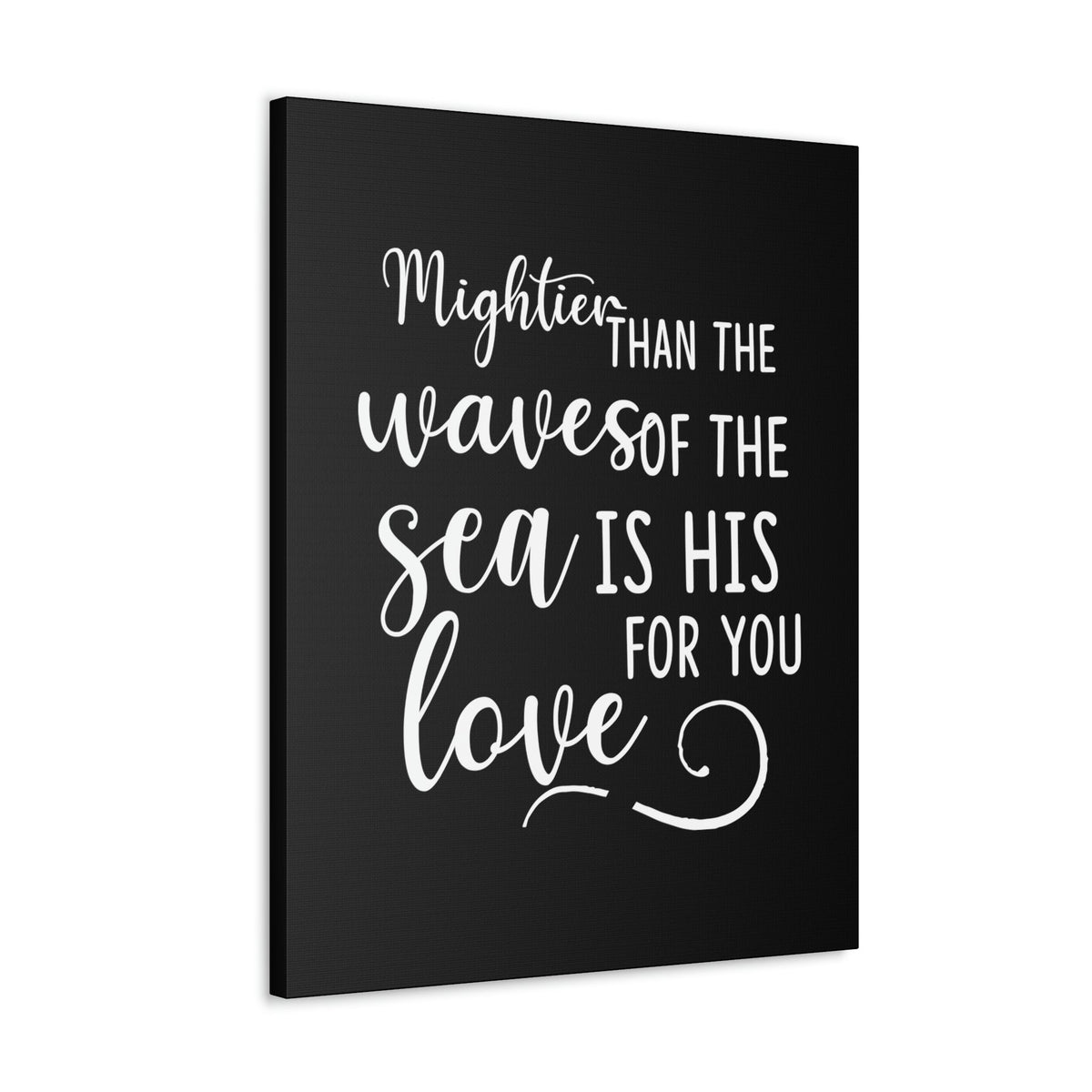 Scripture Walls Mightier Than The Waves Of The Sea Psalm 93:4 Christian Wall Art Bible Verse Print Ready to Hang Unframed-Express Your Love Gifts