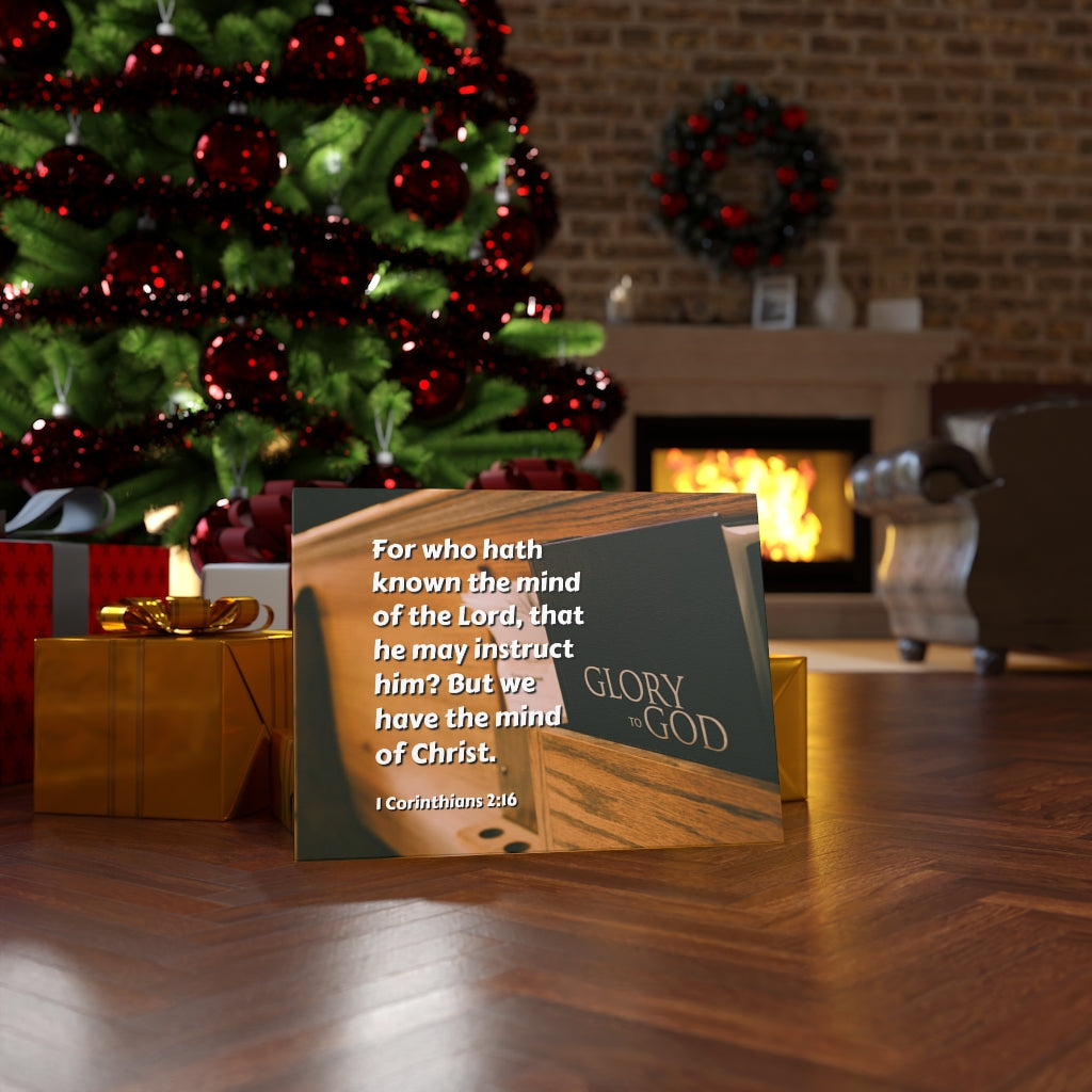 Scripture Walls Mind Of Christ 1 Corinthians 2:16 Bible Verse Canvas Christian Wall Art Ready to Hang Unframed-Express Your Love Gifts