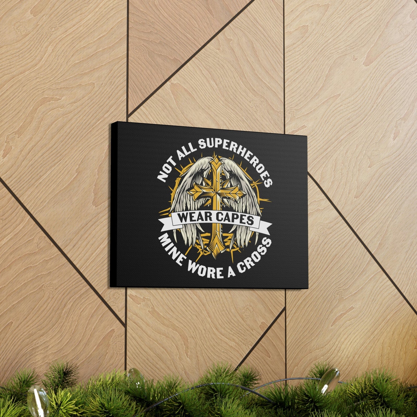 Scripture Walls Mine Wore A Cross Zephaniah 3:17 Christian Wall Art Bible Verse Print Ready to Hang Unframed-Express Your Love Gifts