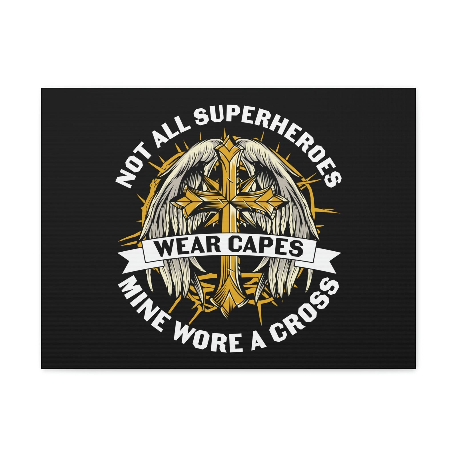 Scripture Walls Mine Wore A Cross Zephaniah 3:17 Christian Wall Art Bible Verse Print Ready to Hang Unframed-Express Your Love Gifts