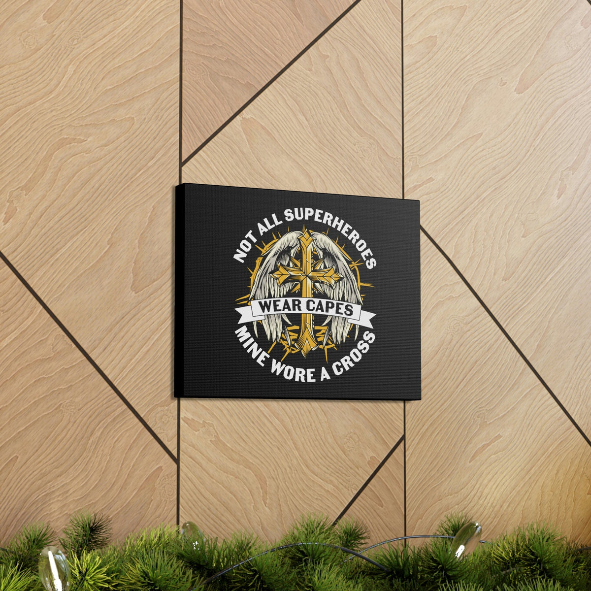 Scripture Walls Mine Wore A Cross Zephaniah 3:17 Christian Wall Art Bible Verse Print Ready to Hang Unframed-Express Your Love Gifts