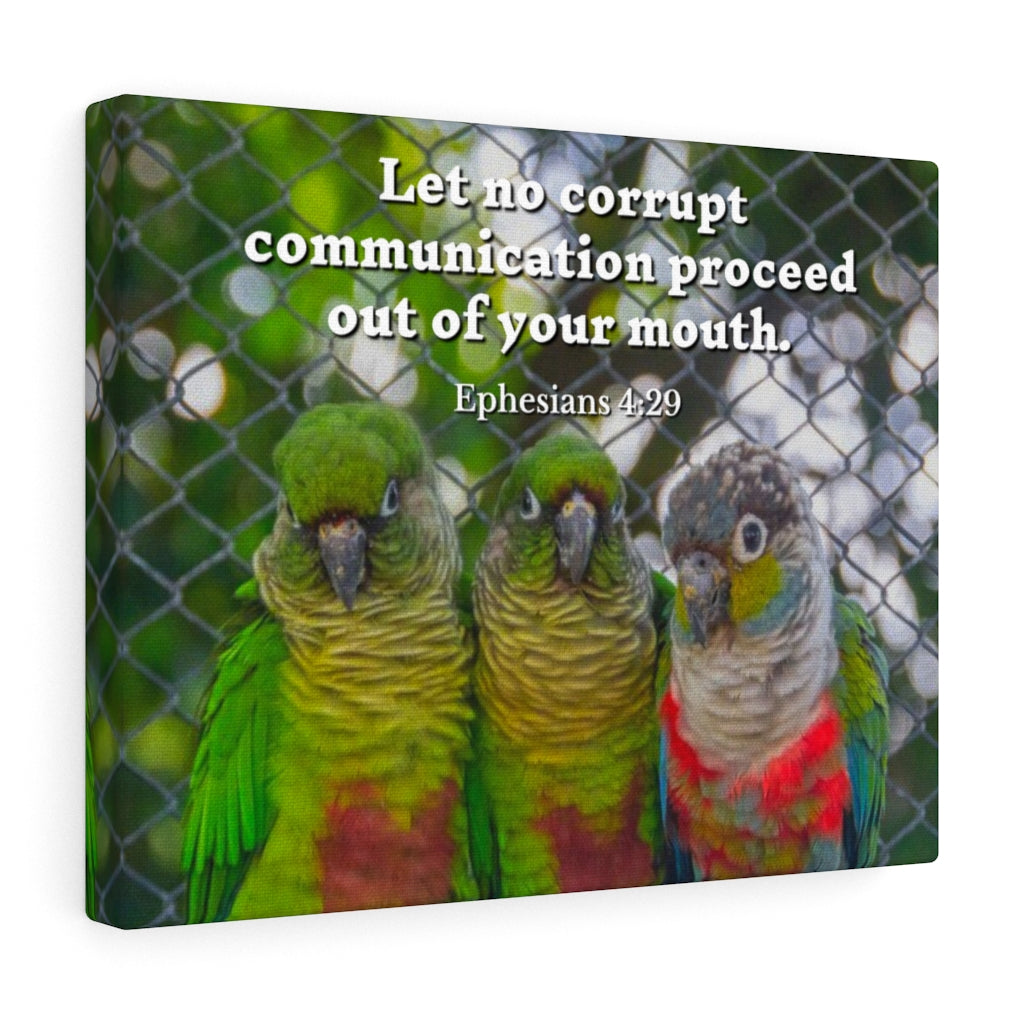 Scripture Walls Minister Grace Ephesians 4:29 Bible Verse Canvas Christian Wall Art Ready to Hang Unframed-Express Your Love Gifts