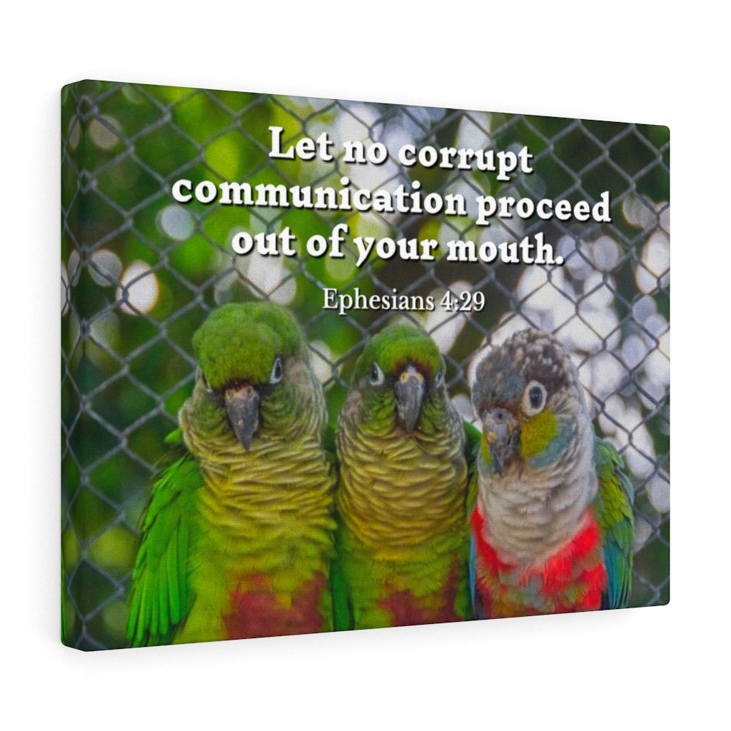 Scripture Walls Minister Grace Ephesians 4:29 Bible Verse Canvas Christian Wall Art Ready to Hang Unframed-Express Your Love Gifts