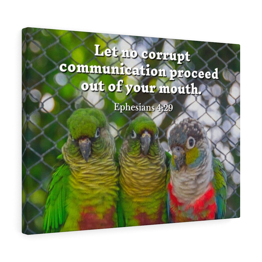 Scripture Walls Minister Grace Ephesians 4:29 Bible Verse Canvas Christian Wall Art Ready to Hang Unframed-Express Your Love Gifts