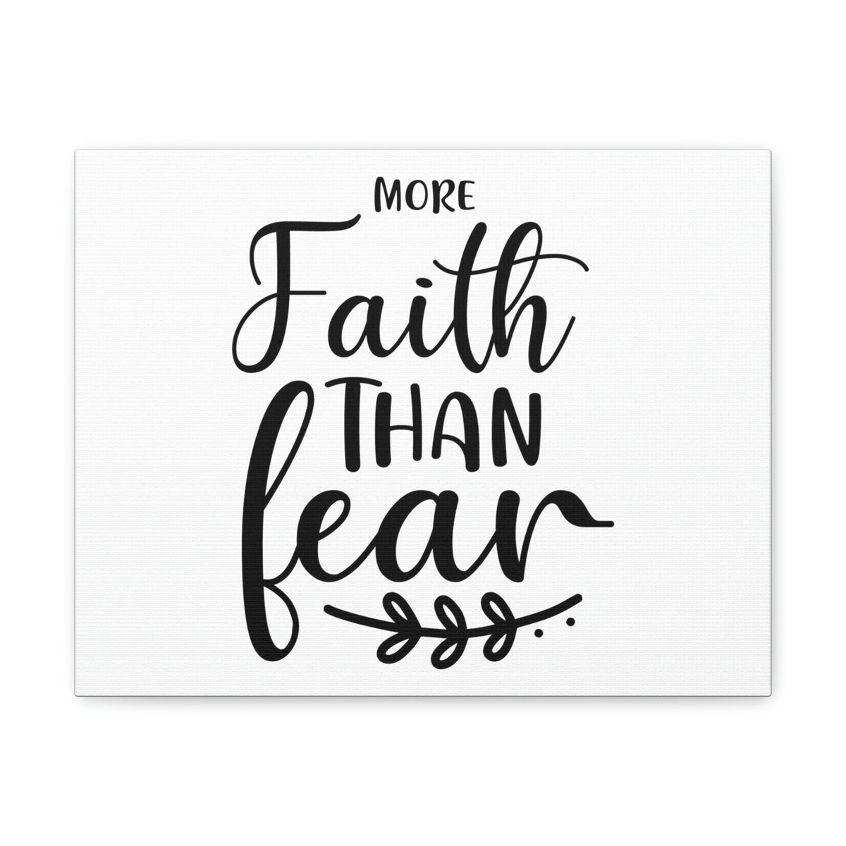 Scripture Walls More Faith Than Fear Psalm 34:4 Leaves Christian Wall Art Print Ready to Hang Unframed-Express Your Love Gifts