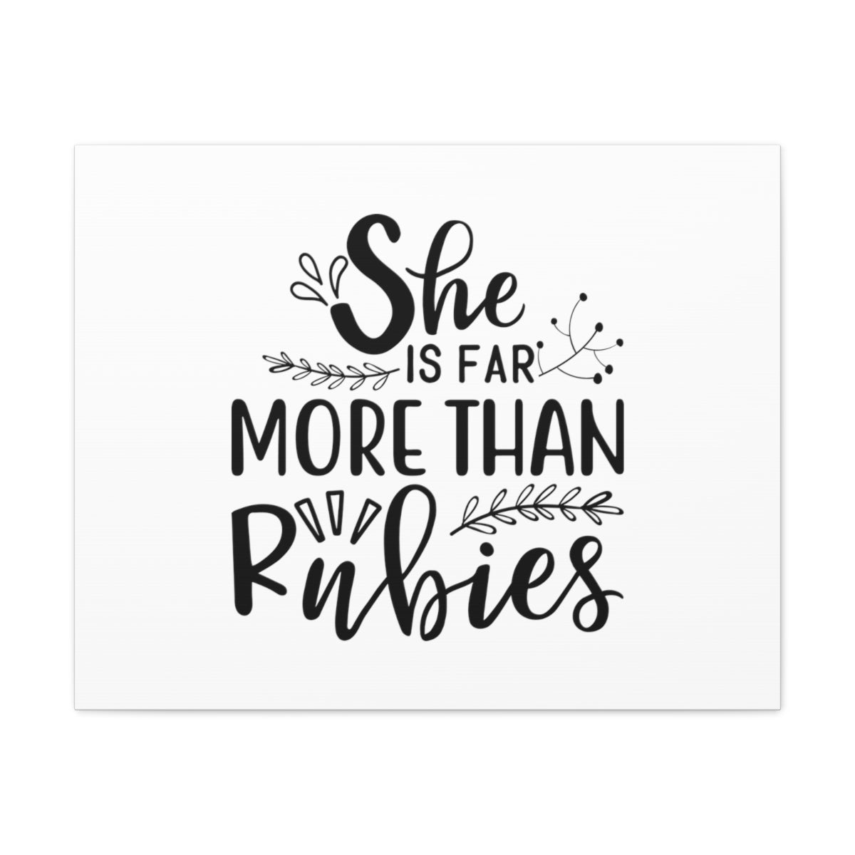Scripture Walls More Than Rubies Luke 12:7 Branches Christian Wall Art Bible Verse Print Ready to Hang Unframed-Express Your Love Gifts