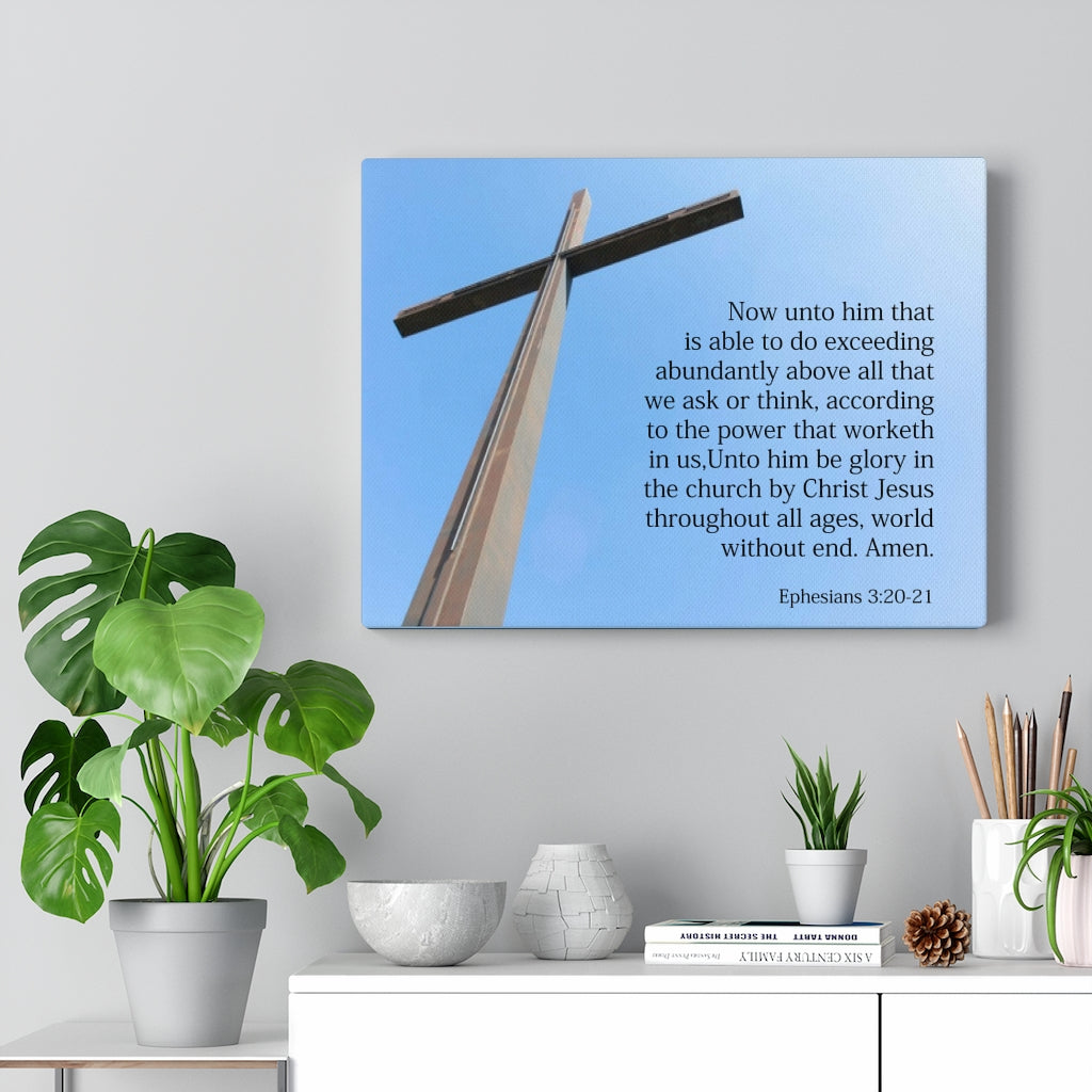 Scripture Walls More Than We Can Ask Ephesians 3:20-21 Wall Art Christian Home Decor Unframed-Express Your Love Gifts