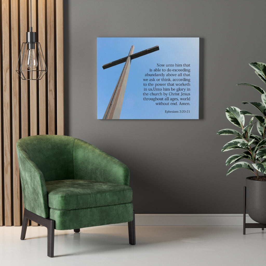 Scripture Walls More Than We Can Ask Ephesians 3:20-21 Wall Art Christian Home Decor Unframed-Express Your Love Gifts