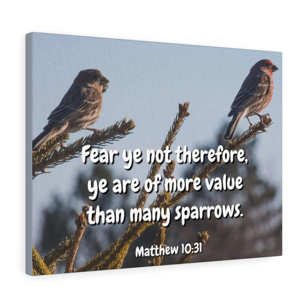 Scripture Walls More Value Matthew 10:31 Bible Verse Canvas Christian Wall Art Ready to Hang Unframed-Express Your Love Gifts