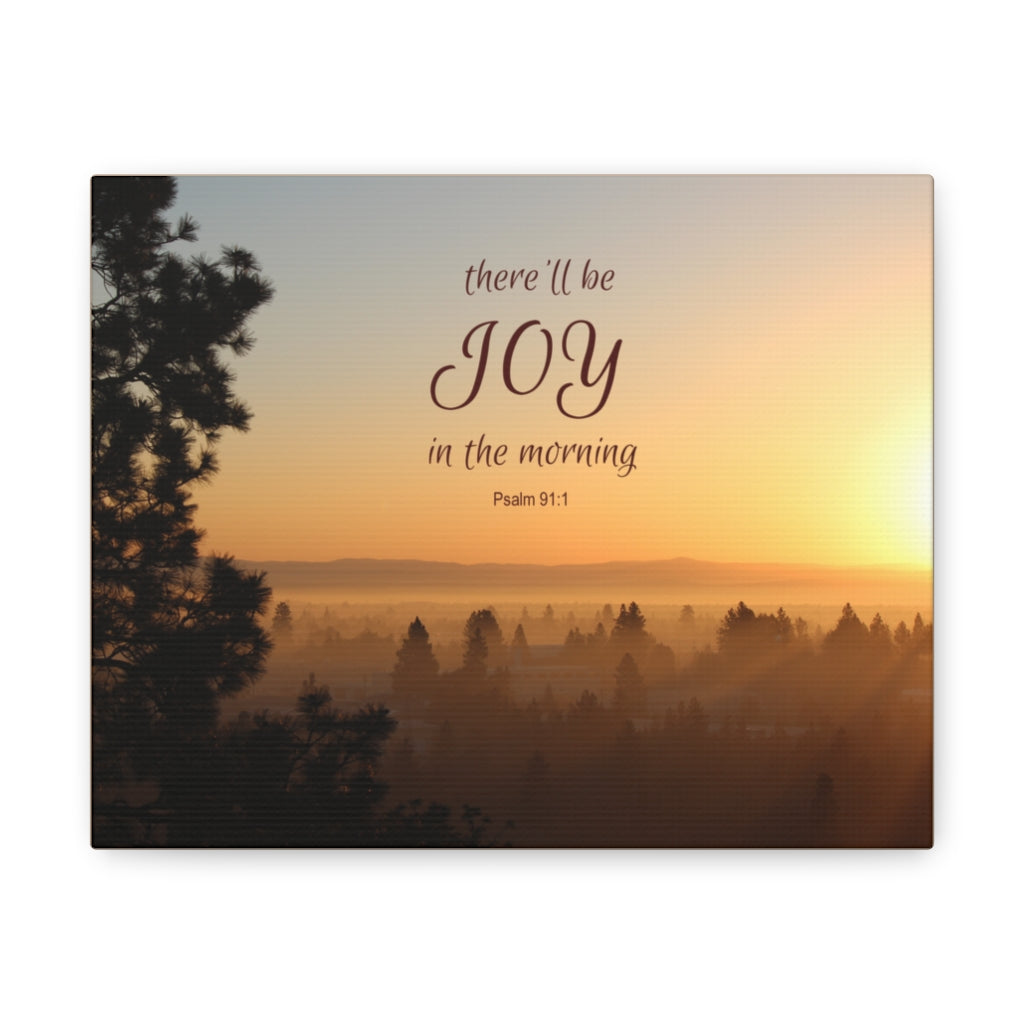 Scripture Walls Morning Psalm 91:1 Bible Verse Canvas Christian Wall Art Ready to Hang Unframed-Express Your Love Gifts