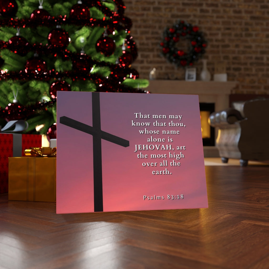 Scripture Walls Most High Psalms 83:18 Bible Verse Canvas Christian Wall Art Ready to Hang Unframed-Express Your Love Gifts