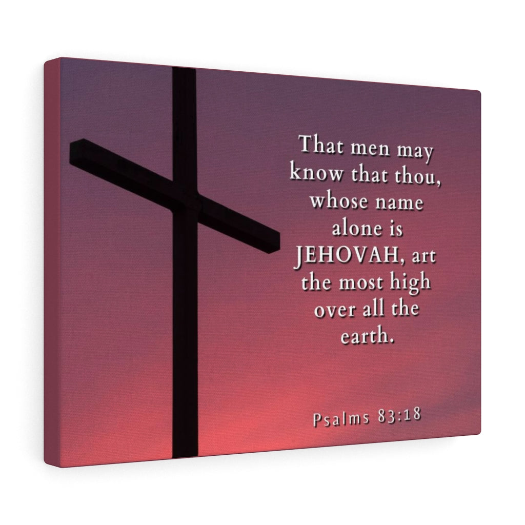 Scripture Walls Most High Psalms 83:18 Bible Verse Canvas Christian Wall Art Ready to Hang Unframed-Express Your Love Gifts
