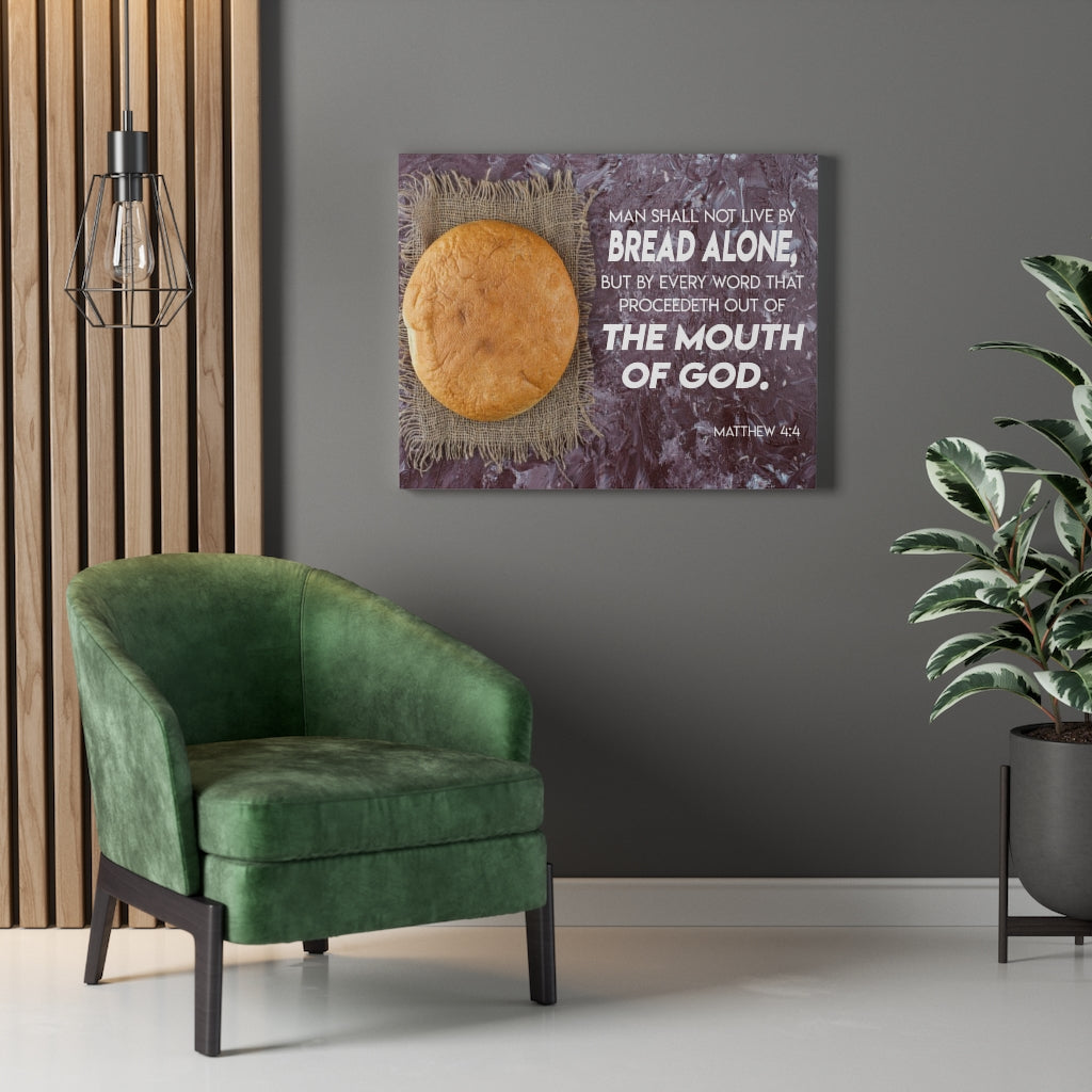 Scripture Walls Mouth of God Matthew 4:4 Scripture Wall Art Christian Home Decor Unframed-Express Your Love Gifts