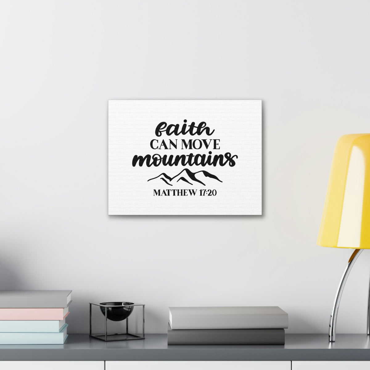 Scripture Walls Move Mountains Matthew 17:20 Christian Wall Art Bible Verse Print Ready to Hang Unframed-Express Your Love Gifts
