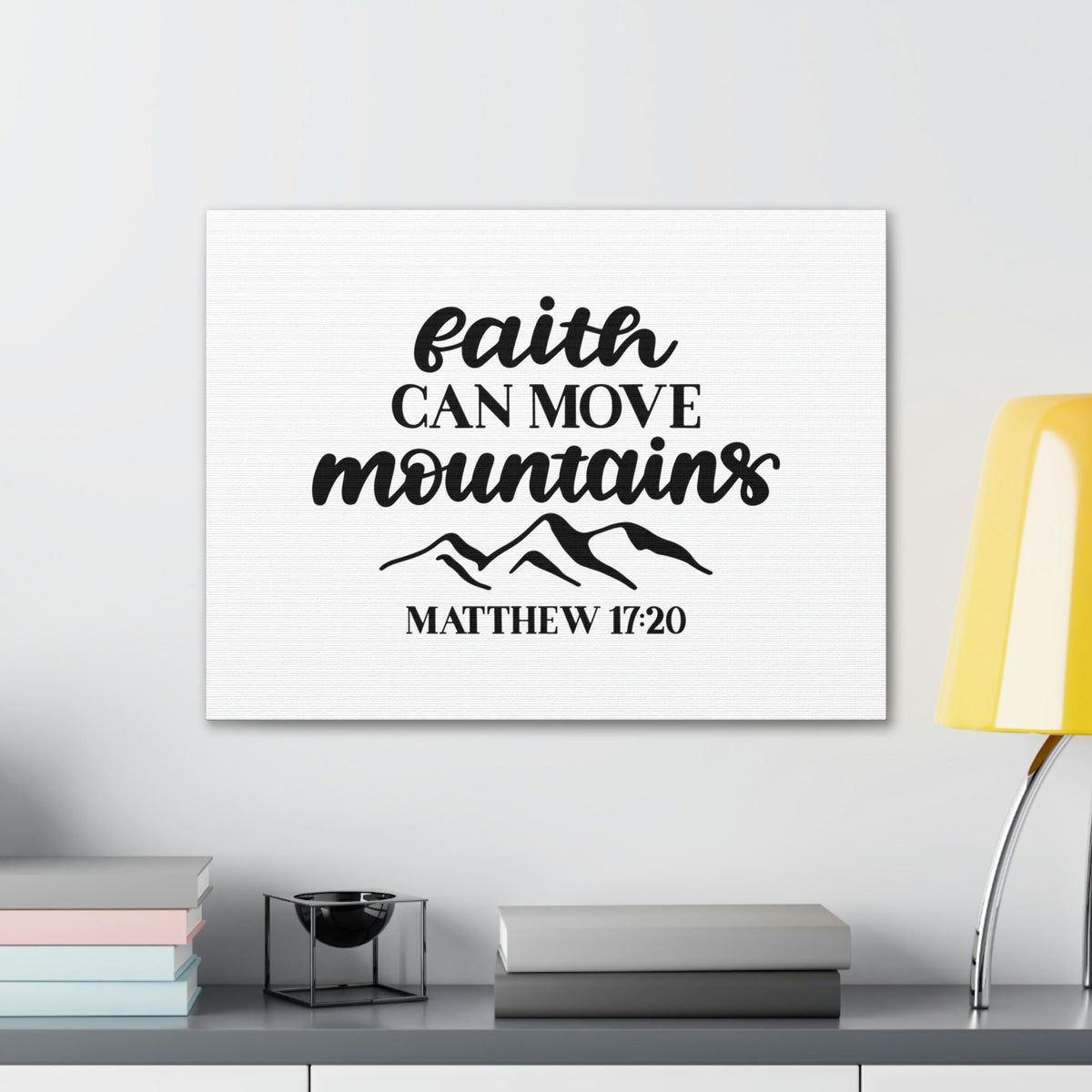 Scripture Walls Move Mountains Matthew 17:20 Christian Wall Art Bible Verse Print Ready to Hang Unframed-Express Your Love Gifts