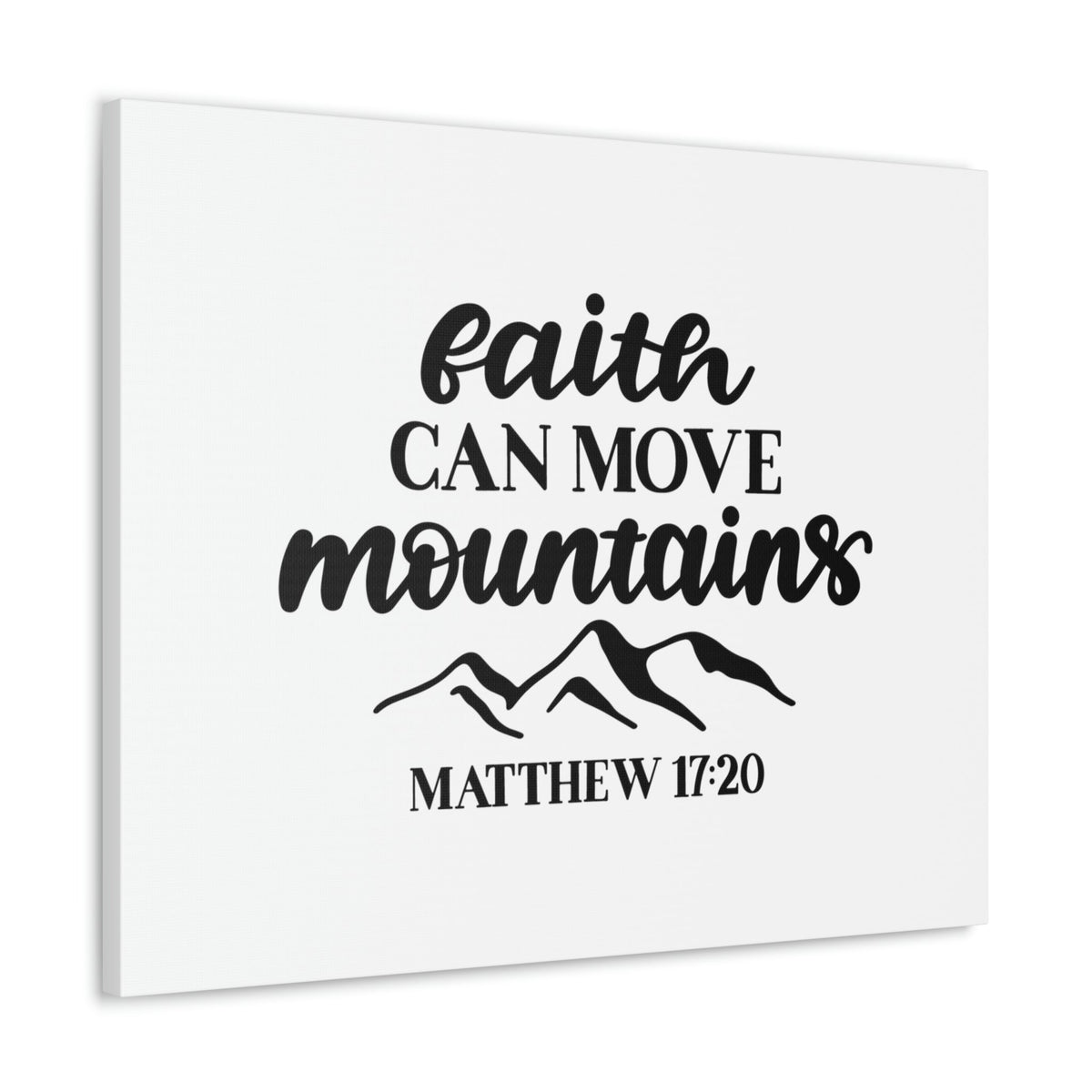 Scripture Walls Move Mountains Matthew 17:20 Christian Wall Art Bible Verse Print Ready to Hang Unframed-Express Your Love Gifts