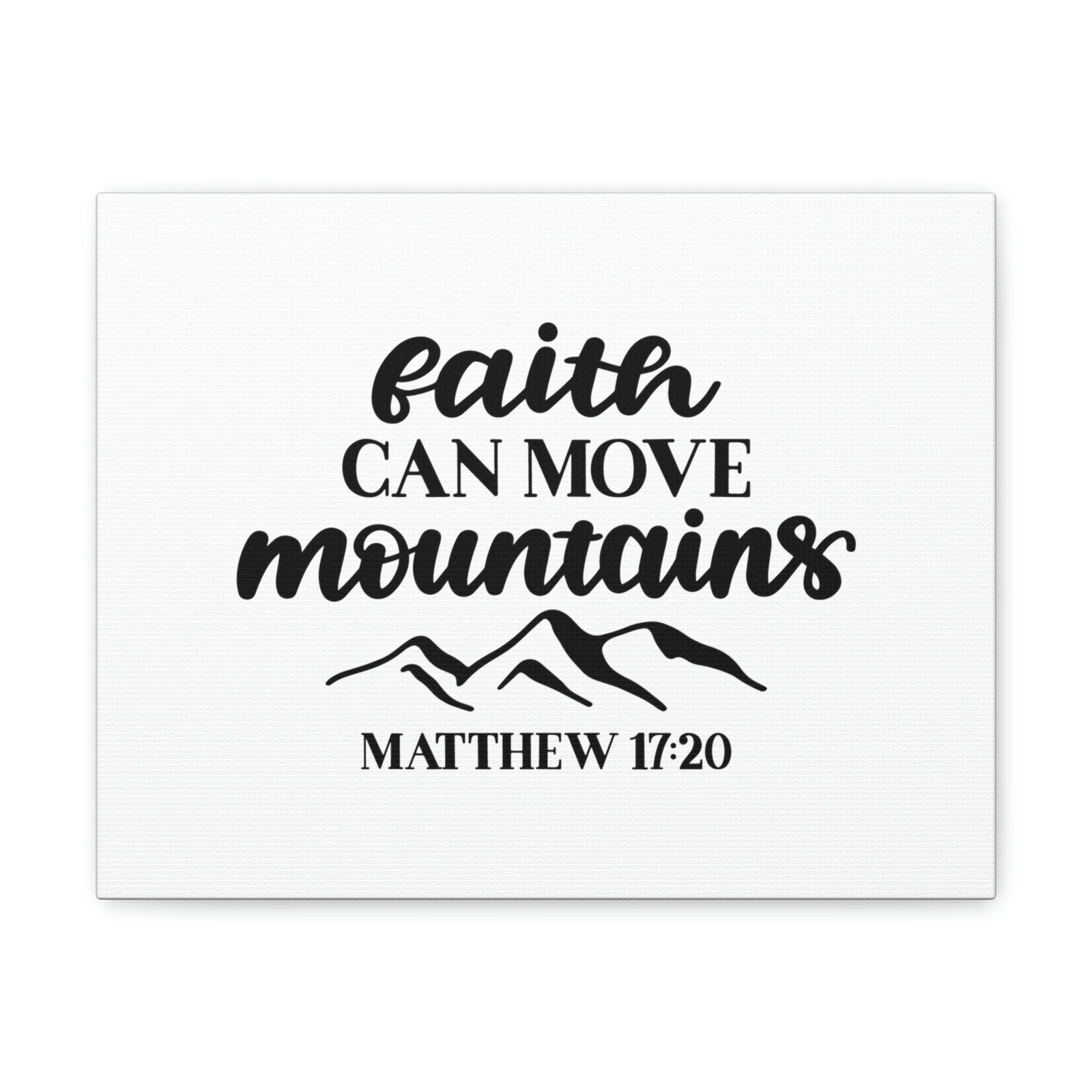Scripture Walls Move Mountains Matthew 17:20 Christian Wall Art Bible Verse Print Ready to Hang Unframed-Express Your Love Gifts
