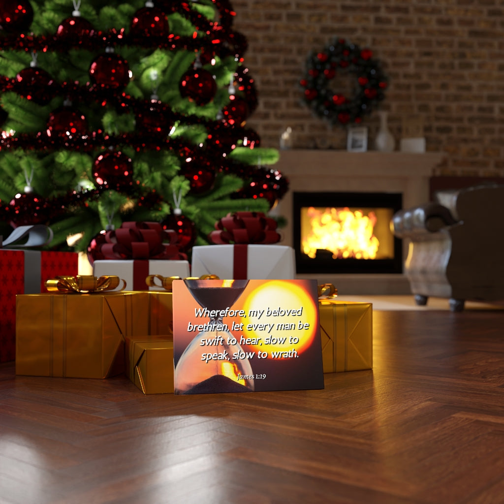 Scripture Walls My Beloved Brethren James 1:19 Bible Verse Canvas Christian Wall Art Ready to Hang Unframed-Express Your Love Gifts