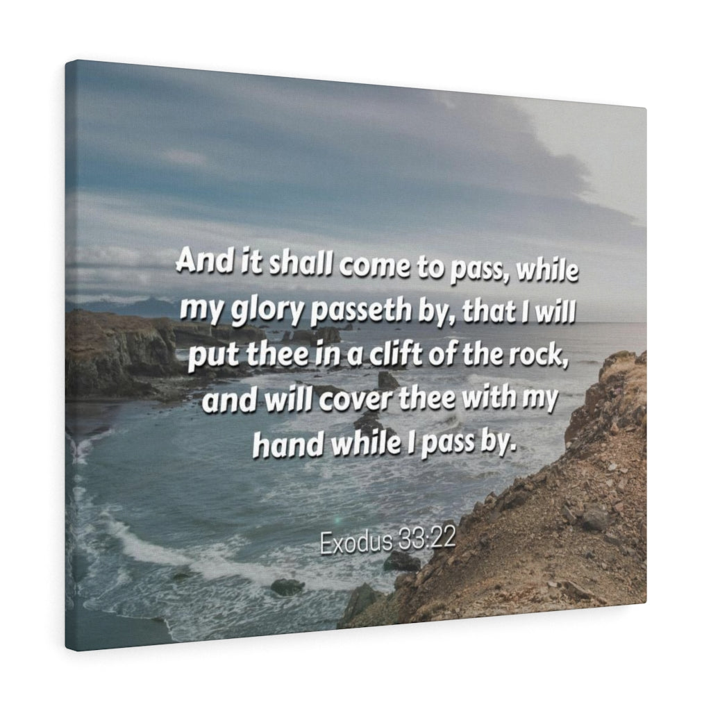 Scripture Walls My Glory Exodus 33:22 Bible Verse Canvas Christian Wall Art Ready to Hang Unframed-Express Your Love Gifts